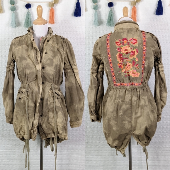Free People Embroidered Jacket